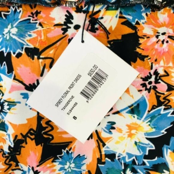 Scanlan & Theodore BNWT Women's Spikey Floral Print Dress Size 8 RRP $650 - Picture 4 of 10
